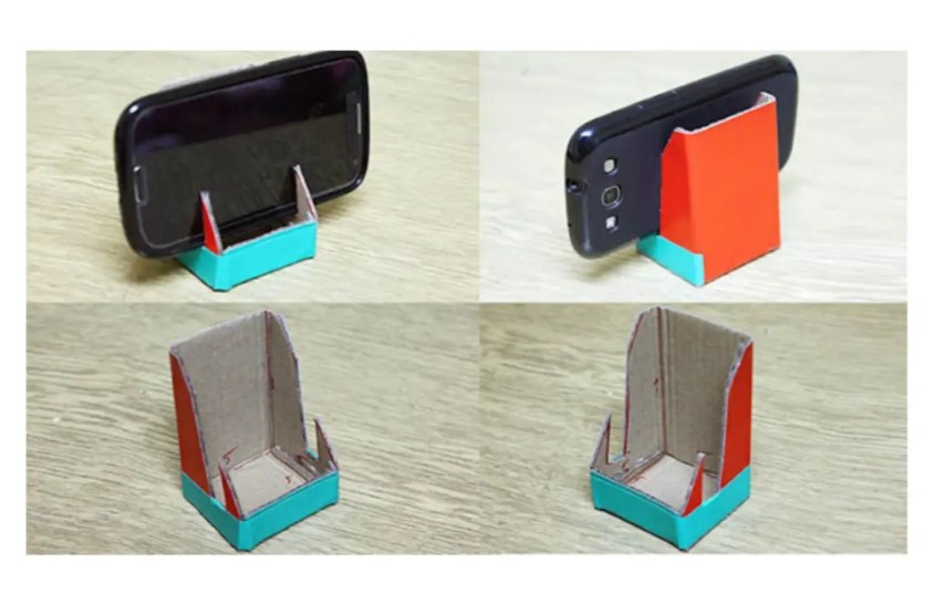3 Cách Làm giá đỡ điện thoại bằng carton 3 carton 1
