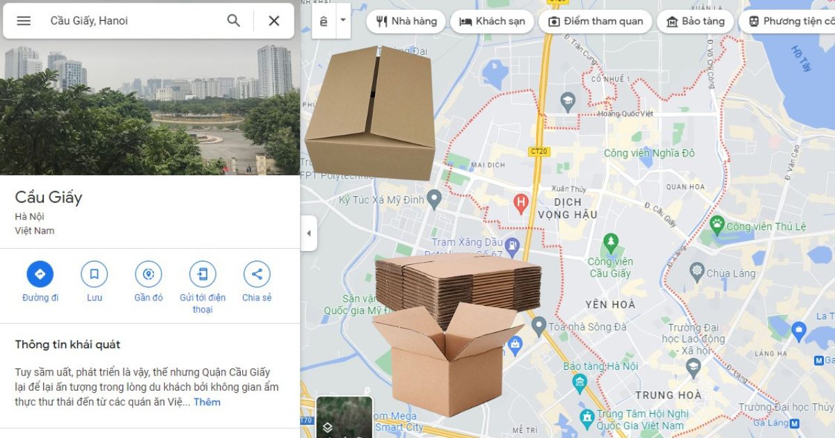 Công ty sản xuất thùng carton giá rẻ ở Cầu Giấy Hà Nội 2023 6 Quận Cầu Giấy là thị trường tiêu thụ tiềm năng các sản phẩm thùng carton
