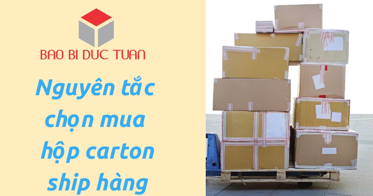 Nguyên tắc chọn mua hộp carton ship hàng