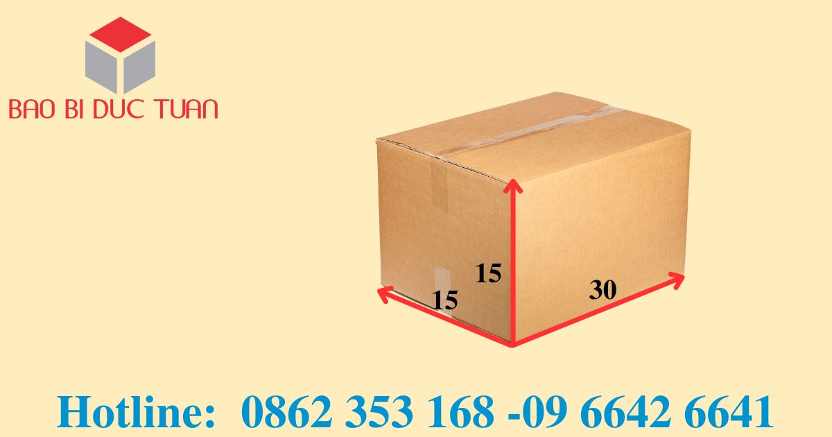 thùng carton 30x15x15