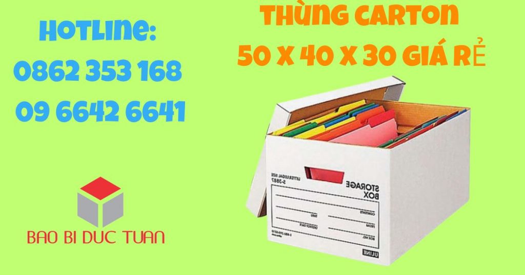 Thùng carton 50x40x30 giá rẻ nhất 4 thung carton 50x40x30 2