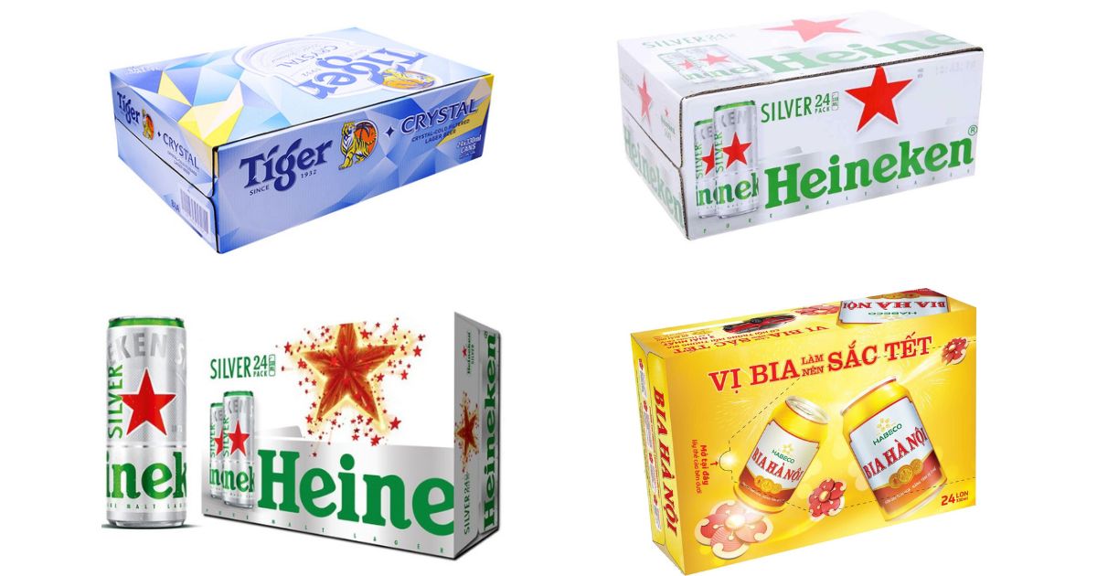 Những mẫu thùng carton đựng bia đẹp