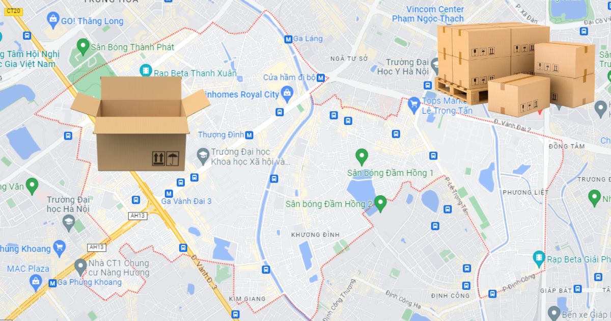 Mua thùng carton đóng gói tại Thanh Xuân Hà Nội chất lượng giá rẻ 8 Quận Thanh Xuân có nhu cầu rất lớn sử dụng thùng carton đóng gói hàng hoá