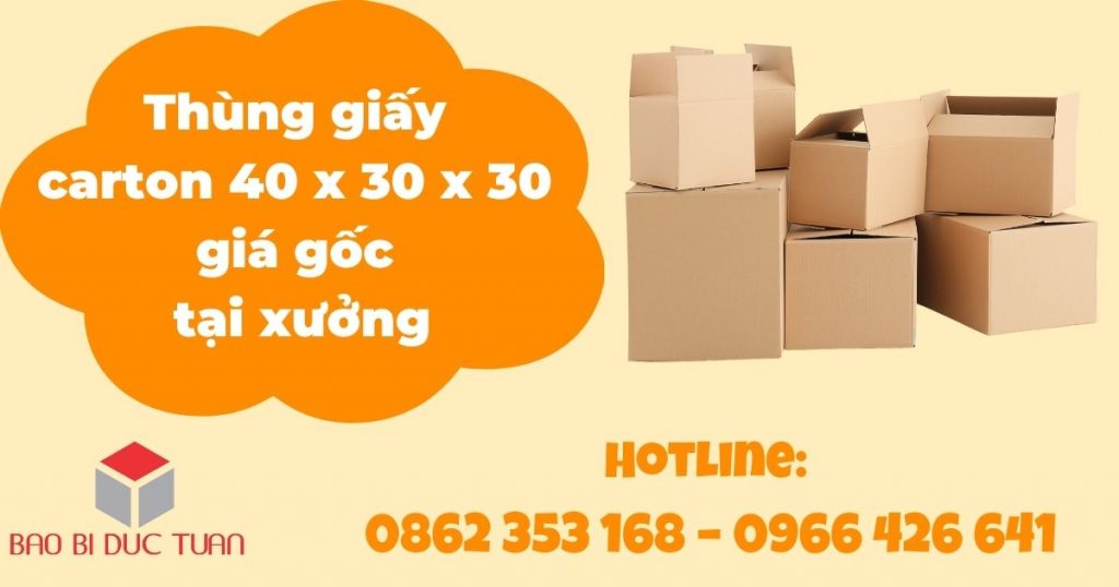 thung giay carton 40x40x30 gia goc tai xuong 1
