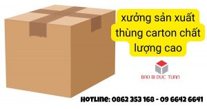 xưởng sản xuất thùng carton