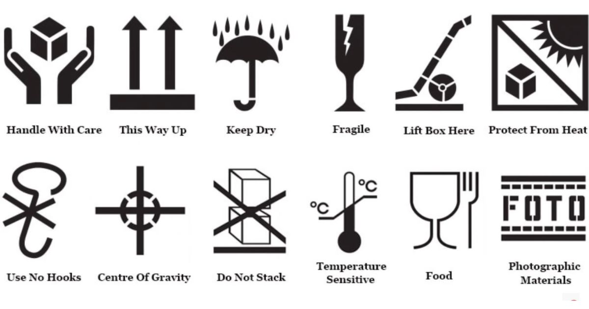 Một số ký hiệu được sử dụng trong shipping mark
