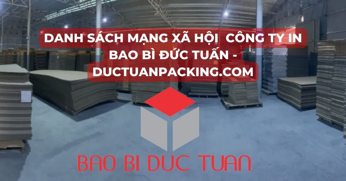 Danh sách Mạng xã hội công ty bao bì carton - ductuanpacking.com 3 MXH ductuanpacking
