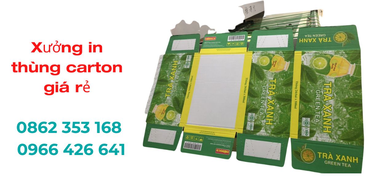 In thùng carton giá rẻ | Mẫu và báo giá in thùng carton 2024 1 xuong in thung carton gia re