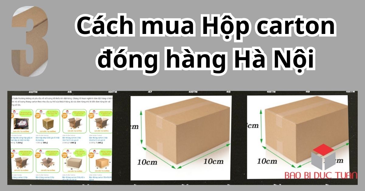 3 cach mua hop carton
