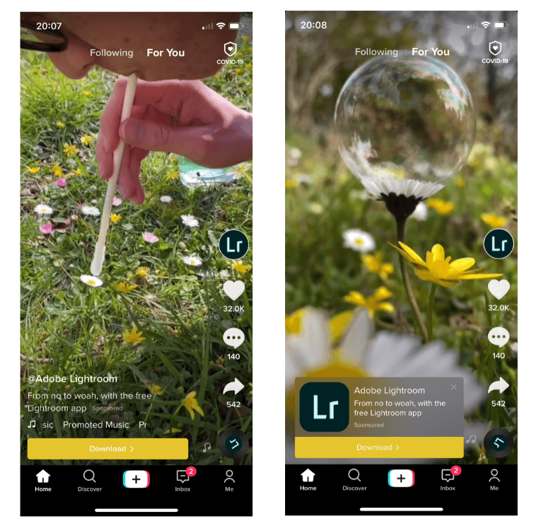 4 dinh dang quang cao tiktok in feed ad