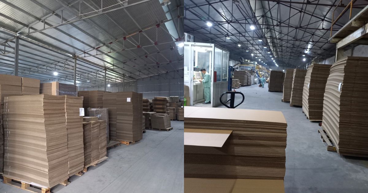 Xưởng sản xuất bìa carton tại Hà Nội của công ty Đức Tuấn