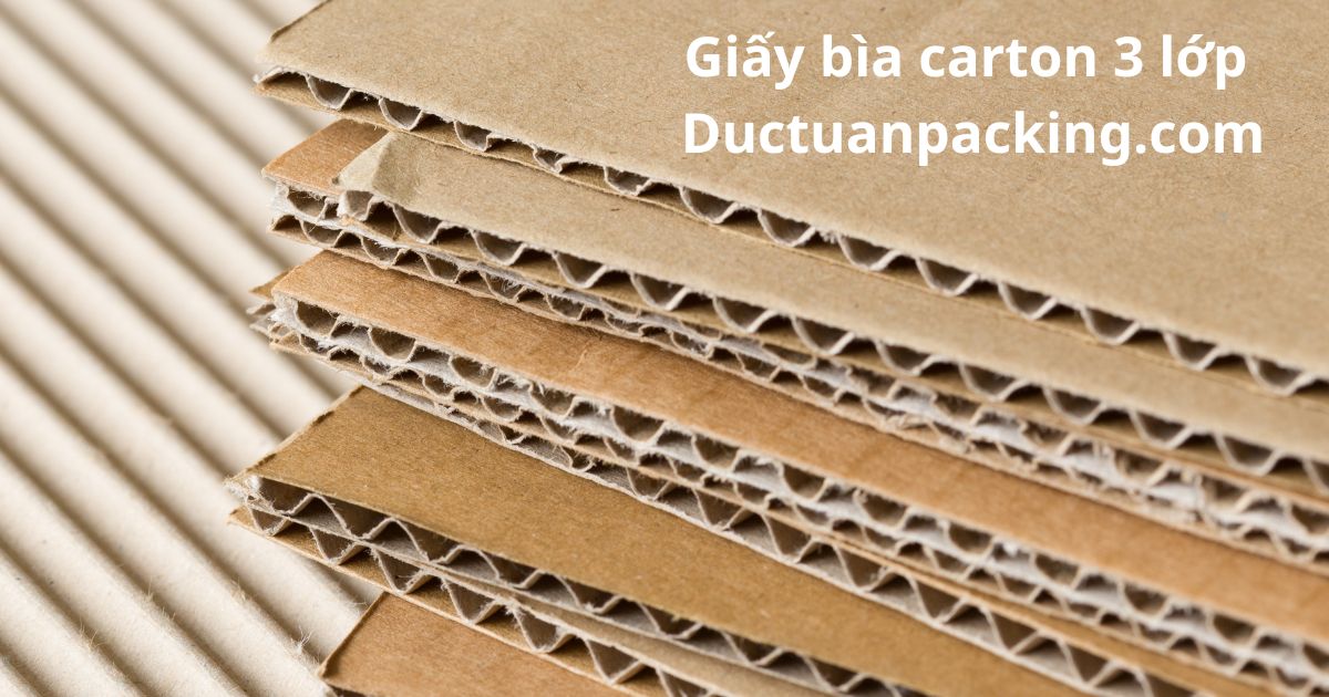 Xưởng sản xuất thùng carton đóng gói bánh kẹo tại Hà Nội 4 Giấy bìa carton 3 lớp được dùng sản xuất thùng carton đóng gói bánh kẹo