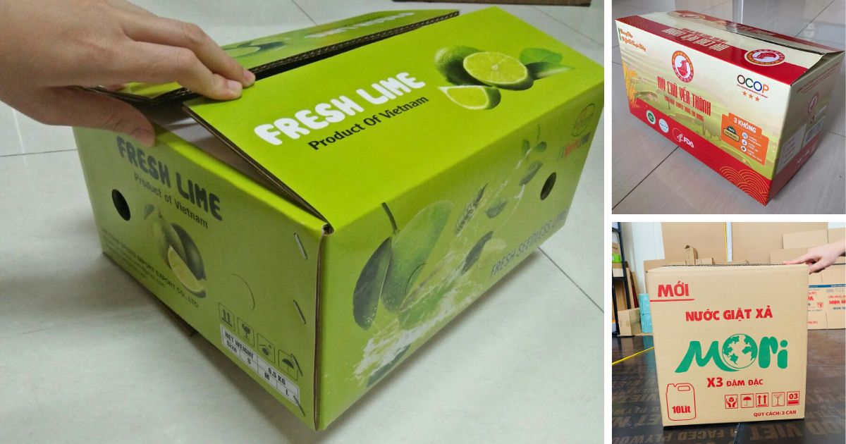 Thùng carton, hộp giấy in tại xưởng bao bì Đức Tuấn