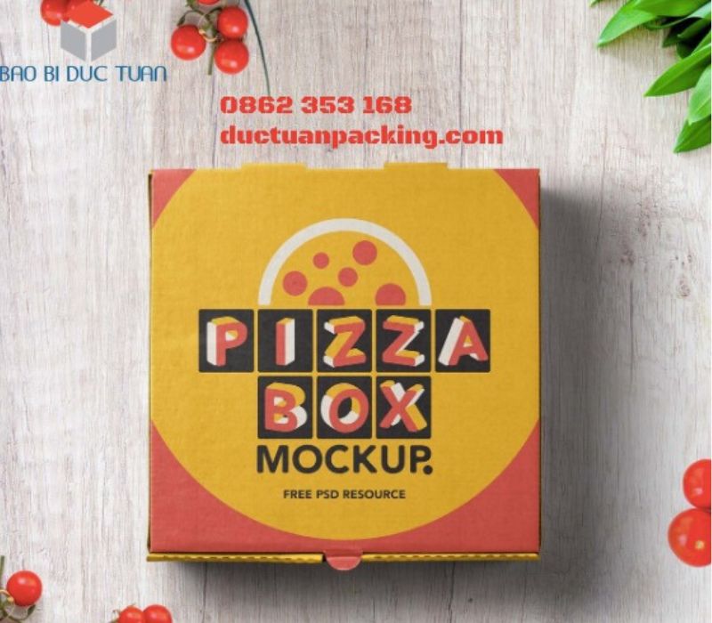 hop carton dung pizza