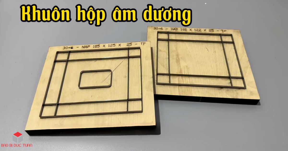 Khuôn bế là gì? Quy trình sản xuất khuôn bế thùng carton - Bao bì Đức Tuấn 8 Khuôn bế hộp carton âm dương