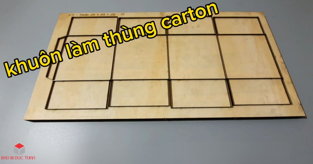 Khuôn bế là gì? Quy trình sản xuất khuôn bế thùng carton - Bao bì Đức Tuấn 9 Khuôn bế hộp giấy, thùng carton