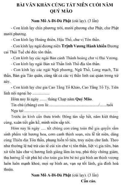 bai cung tat nien