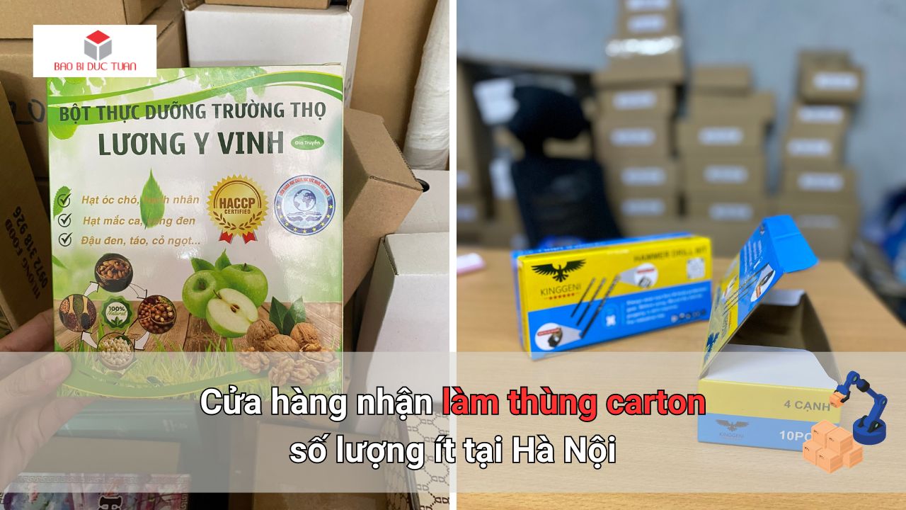 Cửa hàng nhận làm thùng carton số lượng ít tại Hà Nội Cửa hàng nhận làm thùng carton số lượng ít tại Hà Nội