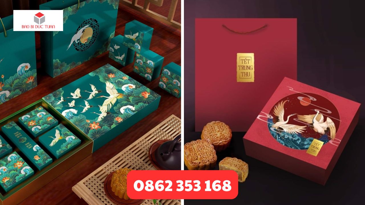 Những mẫu thùng carton đẹp đựng bánh trung thu nổi bật năm 2025