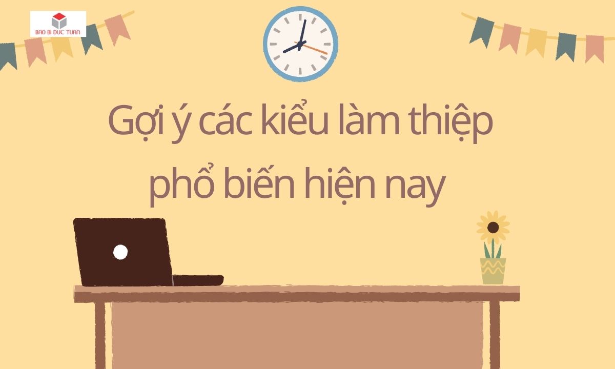 Gợi ý các kiểu làm thiệp phổ biến hiện nay