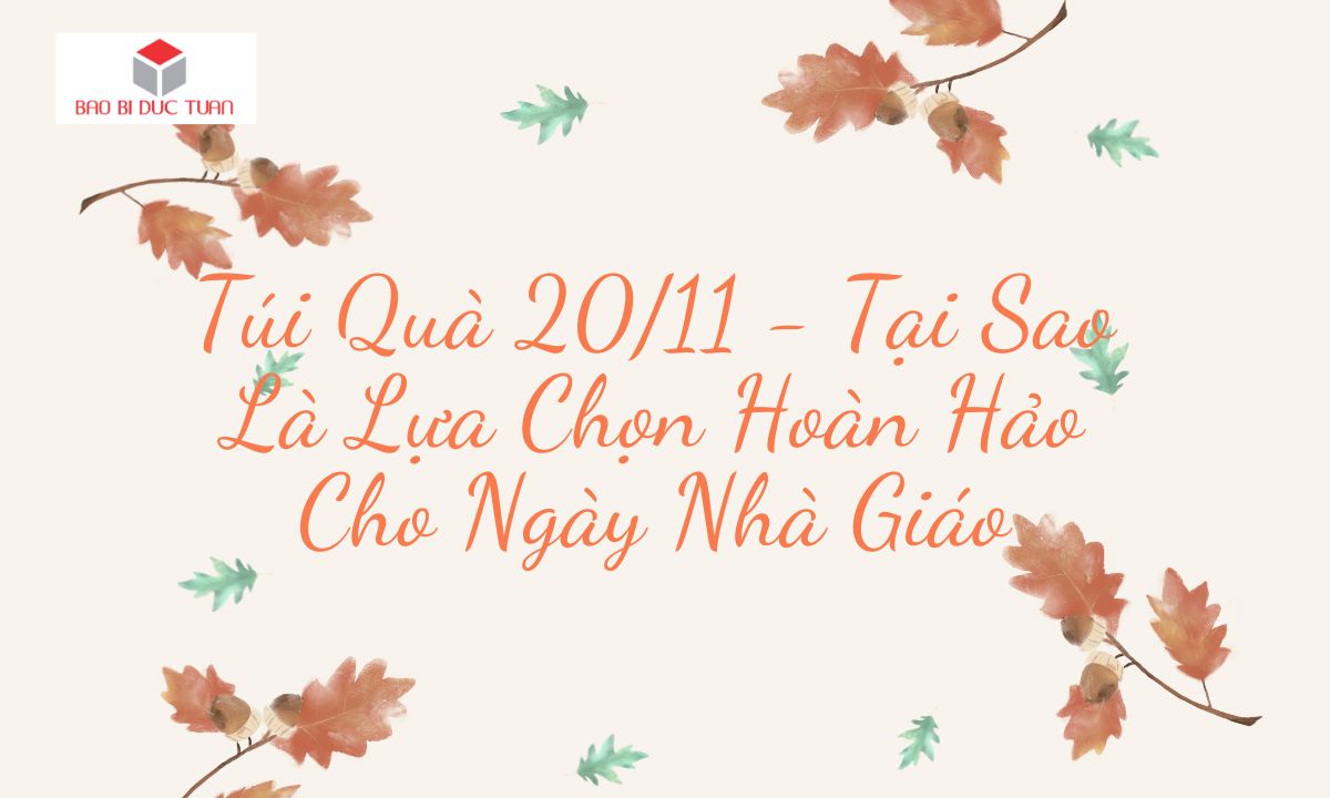 Túi quà 20/11- Lựa chọn hoàn hảo tri ân thầy cô 