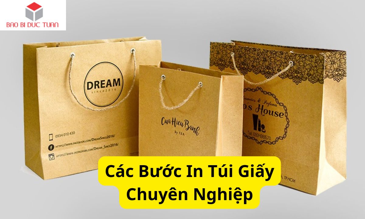 Các bước in túi giấy chuyên nghiệp Các bước in túi giấy chuyên nghiệp