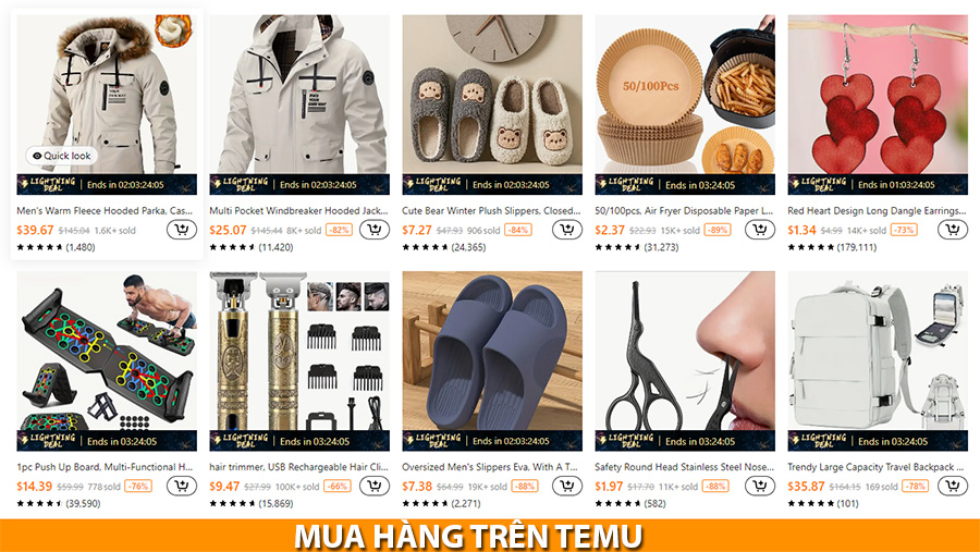 mua hang tren temu